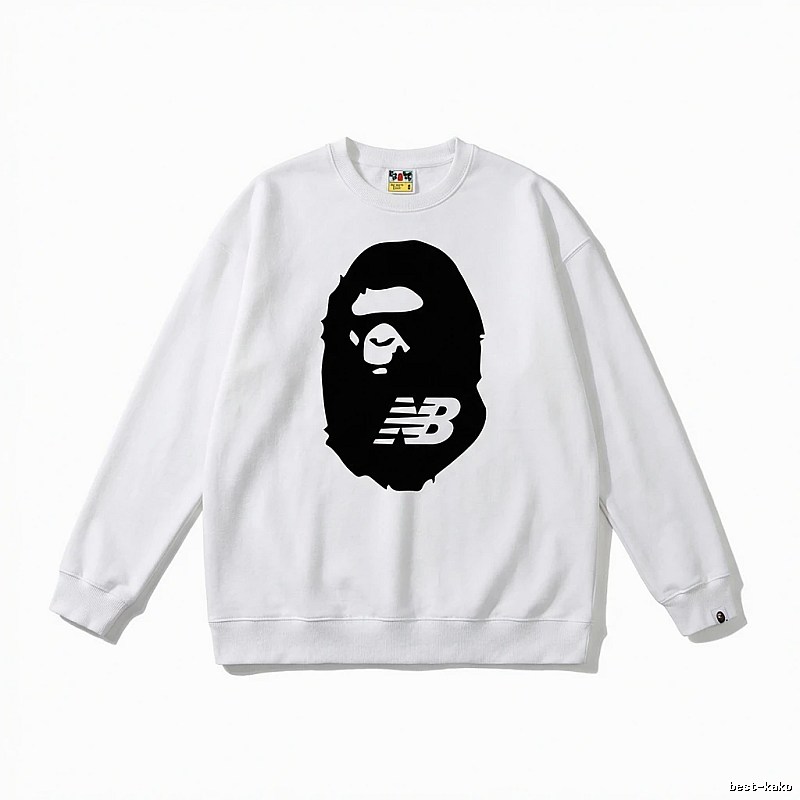 Bape Ape Head Classic White Sweatshirt