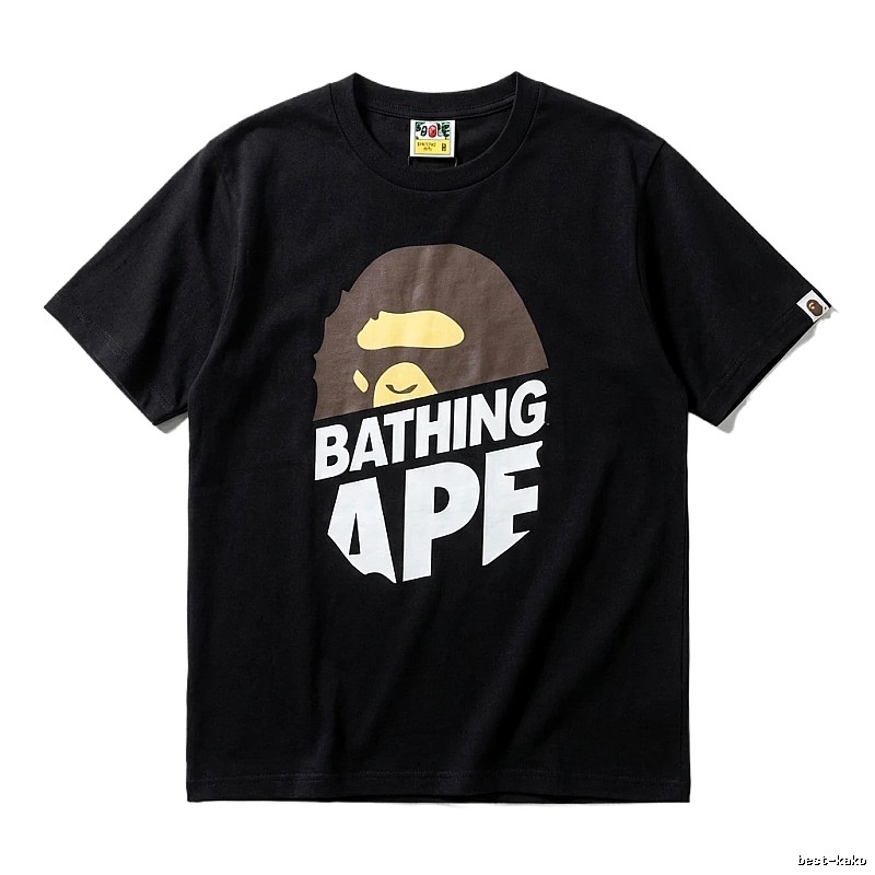 Bape Ape Head Simple Black Short-sleeve