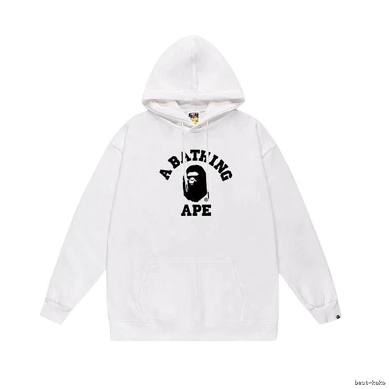 Bape Ape Head Simple White Sweatshirt