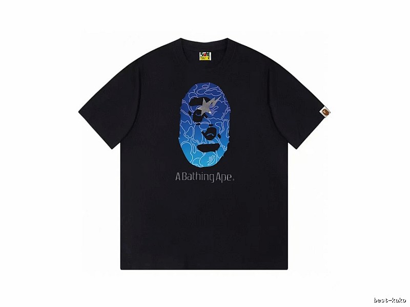Bape Ape Head Trendy Cool Black T-shirt