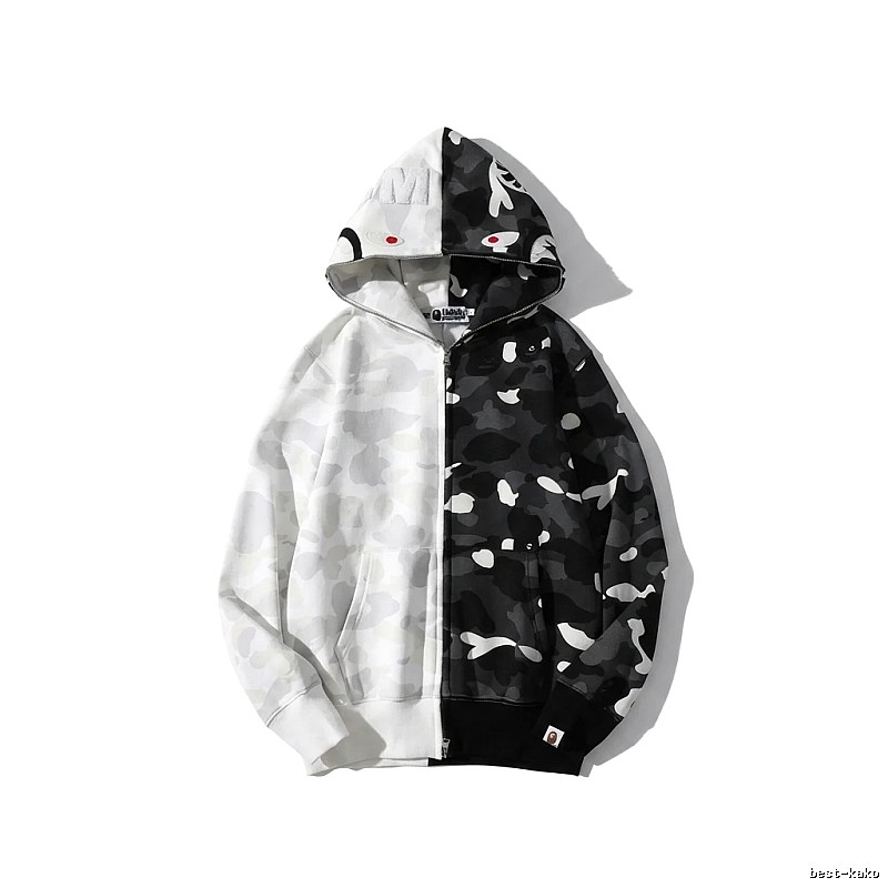 Bape camouflage patchwork style coat
