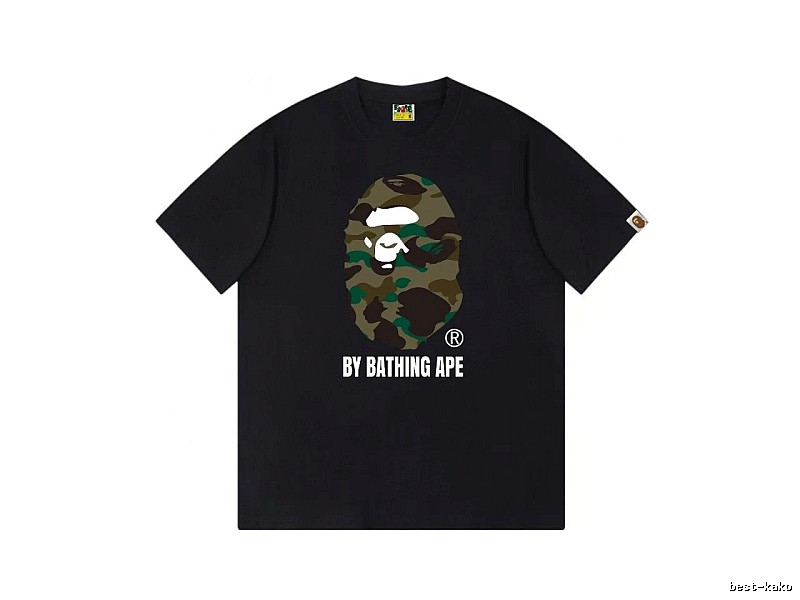 Bape camouflage style black T-shirt