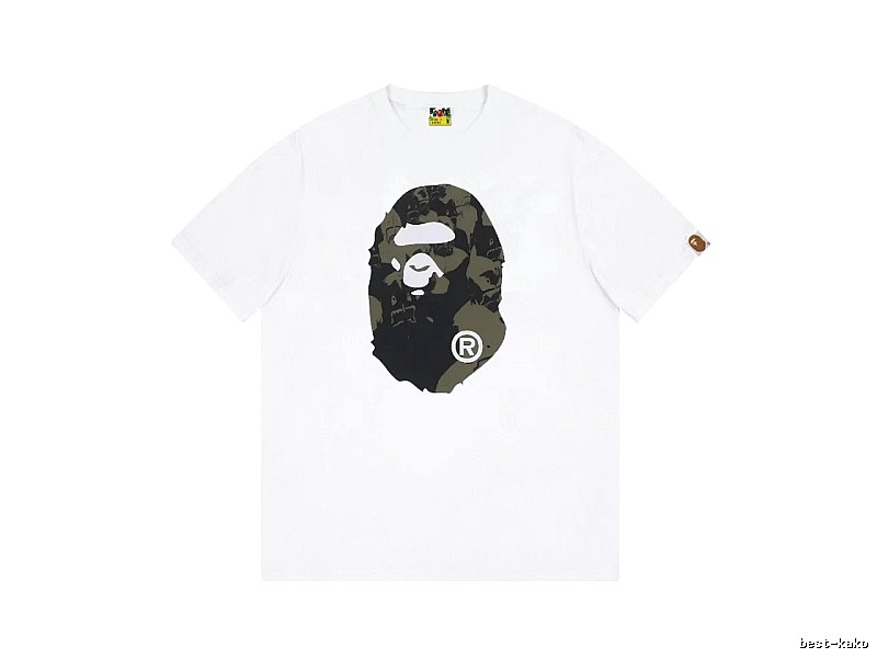 Bape camouflage style white T-shirt