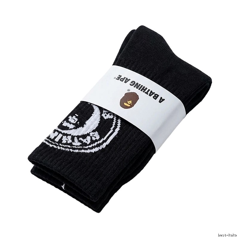 Bape classic trendy style black socks