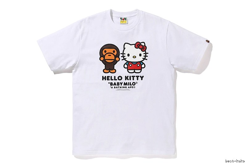 Bape co-branded cartoon white T-shirt