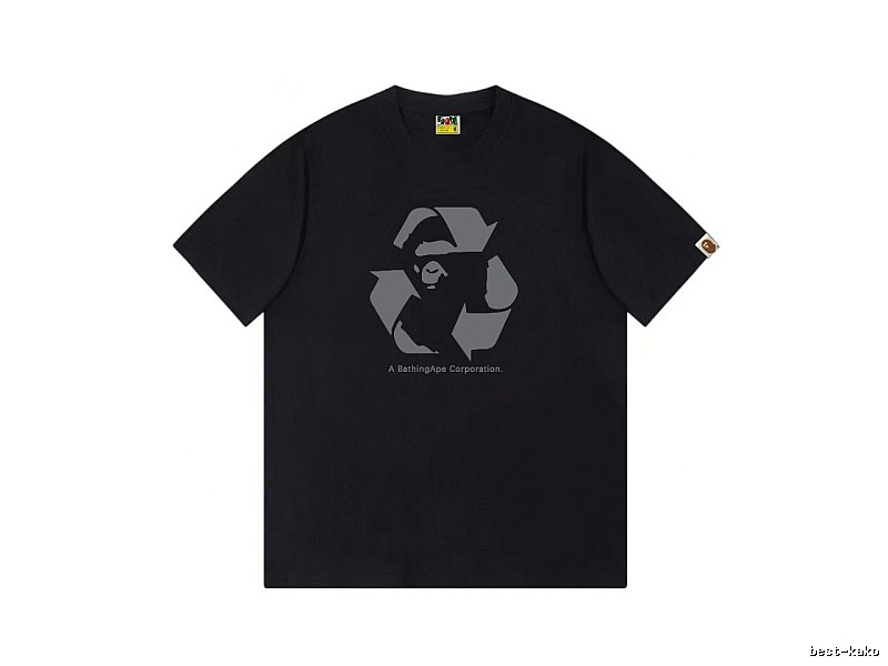 Bape Recycling Series Black Short Sleeve