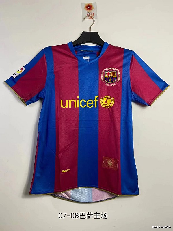 Barcelona Lightweight Retro soccer jersey Blue Red Barcelona for Trend Styling