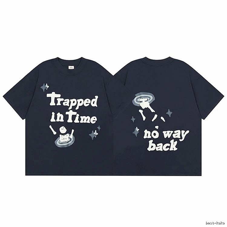 Broken Hearts Raised-Print Graphic Navy Style Bpi03 Graphic T-Shirt Casual Layering