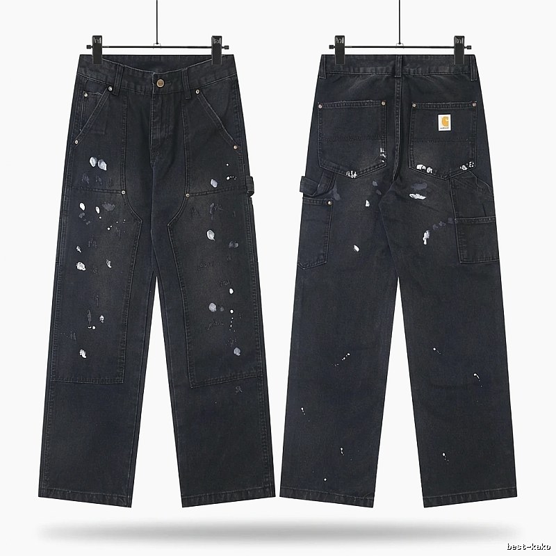 Carhartt workwear style black jeans