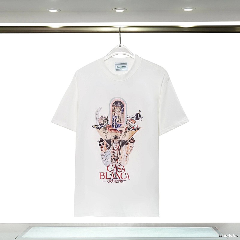Casablanca Grand Prix Printed White T-shirt