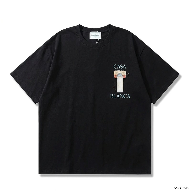 Casablanca Print Retro Black T-shirt