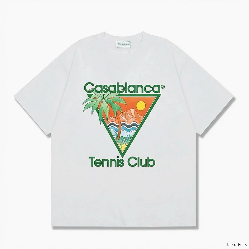 Casablanca Printed Casual White T-shirt