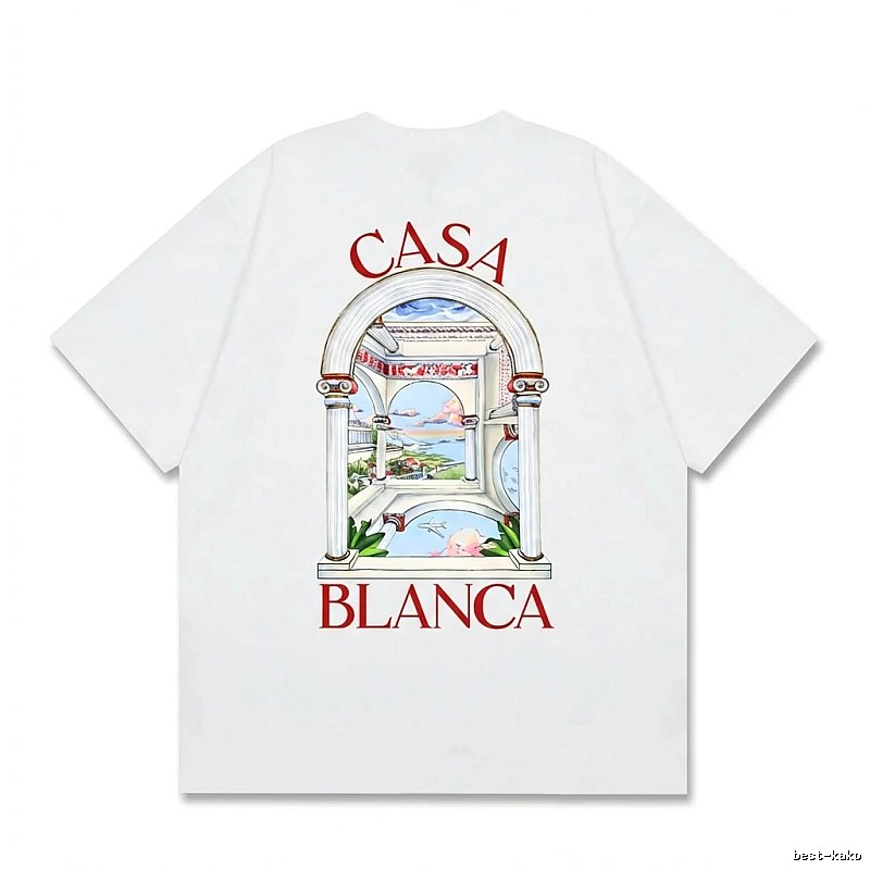 Casablanca retro style white T-shirt