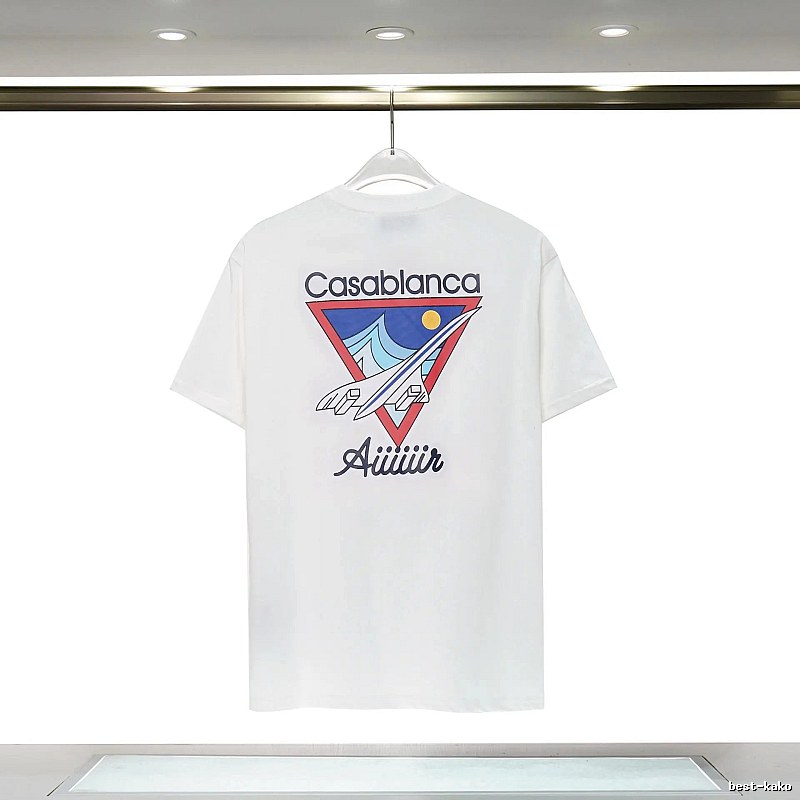 Casablanca Triangle Print White T-shirt