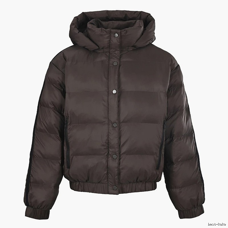 Chocolate Brown Hooded Puffer Jacket - Independent Style Winter