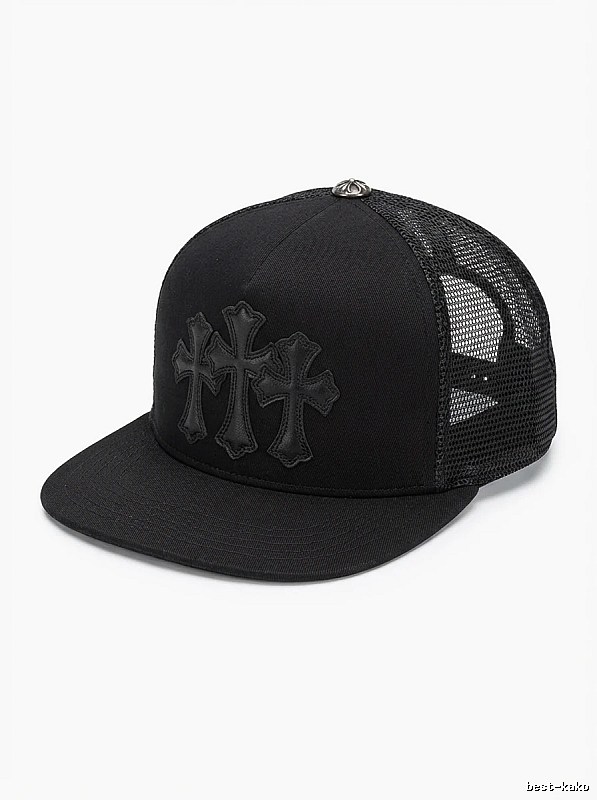 Chrome Hearts Black Trendy Baseball Cap