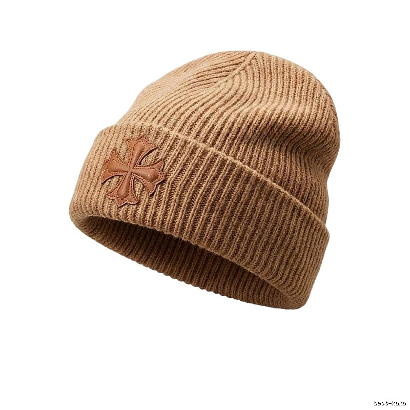 Chrome Hearts Brown Trendy Knit Hat