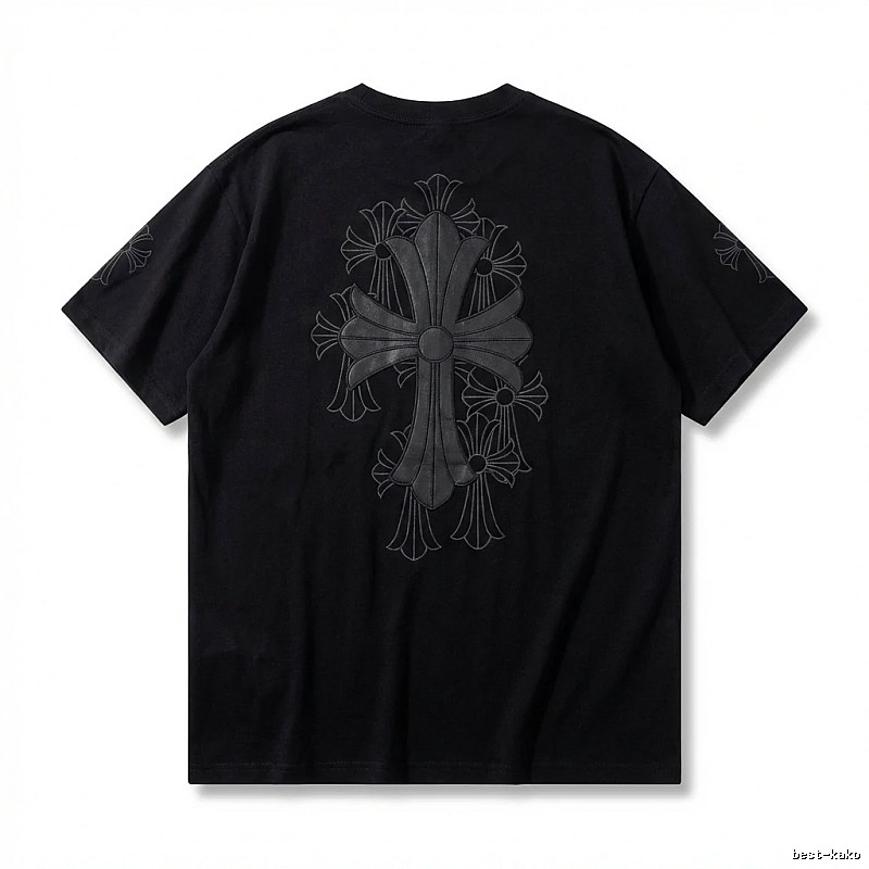 Chrome Hearts cross dark style short-sleeve shirt
