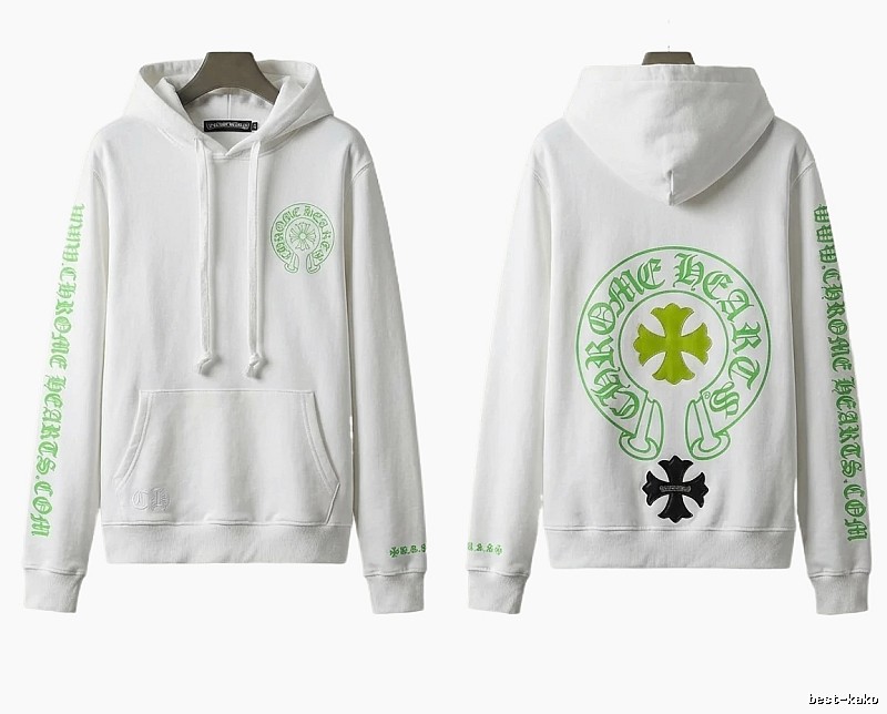 Chrome Hearts Cross Trend Brand White Sweatshirt