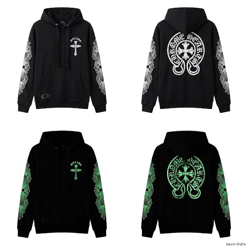 Chrome Hearts Glow-in-the-Dark Cross Streetwear Sweatshirt