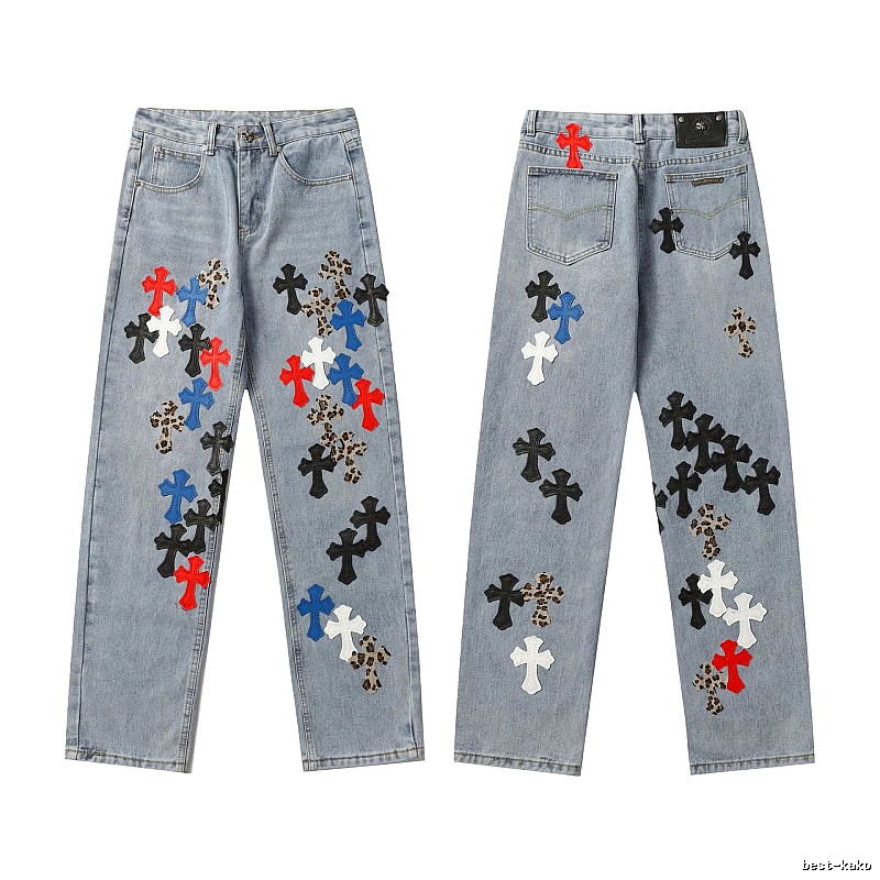 Chrome Hearts Relaxed Graphic jeans Light Denim Jeans with Versatile Design