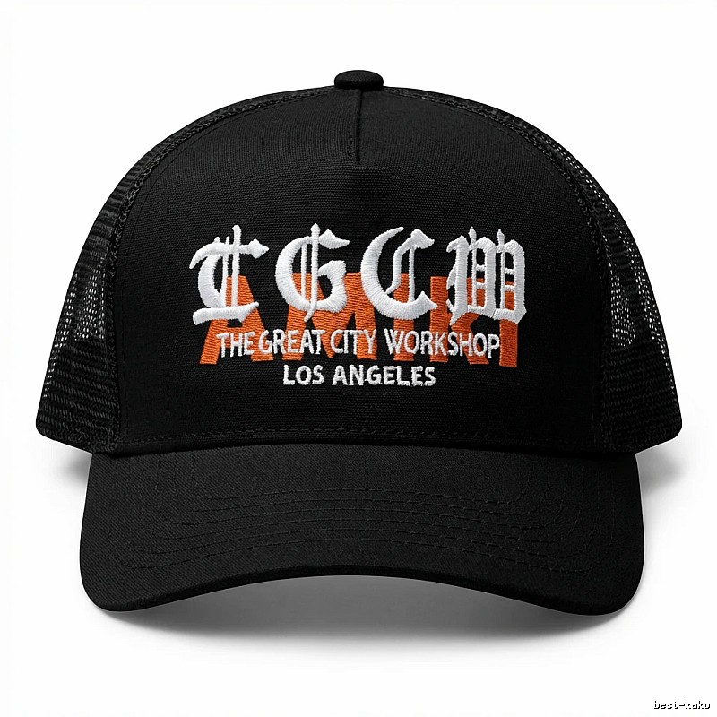 Chrome Hearts retro-style black hat