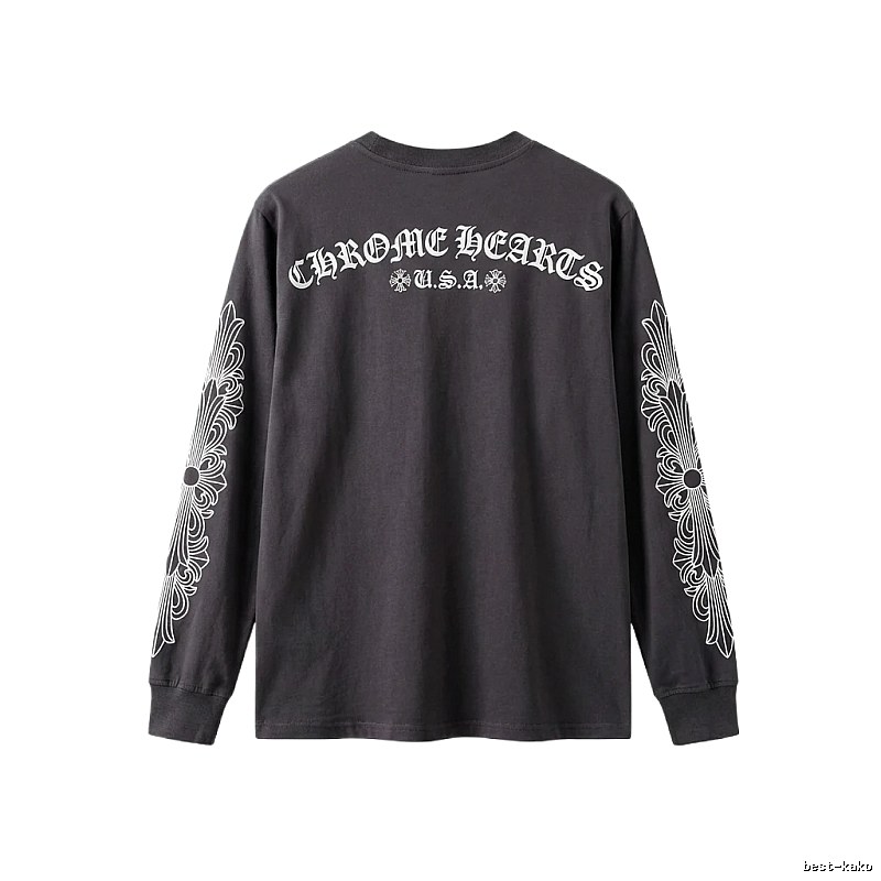 Chrome Hearts retro style black long-sleeve