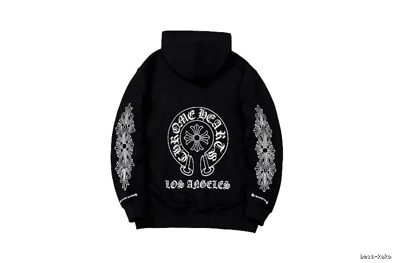 Chrome Hearts Travel Cross graphic hoodie Black Blue Cross with Modern Look
