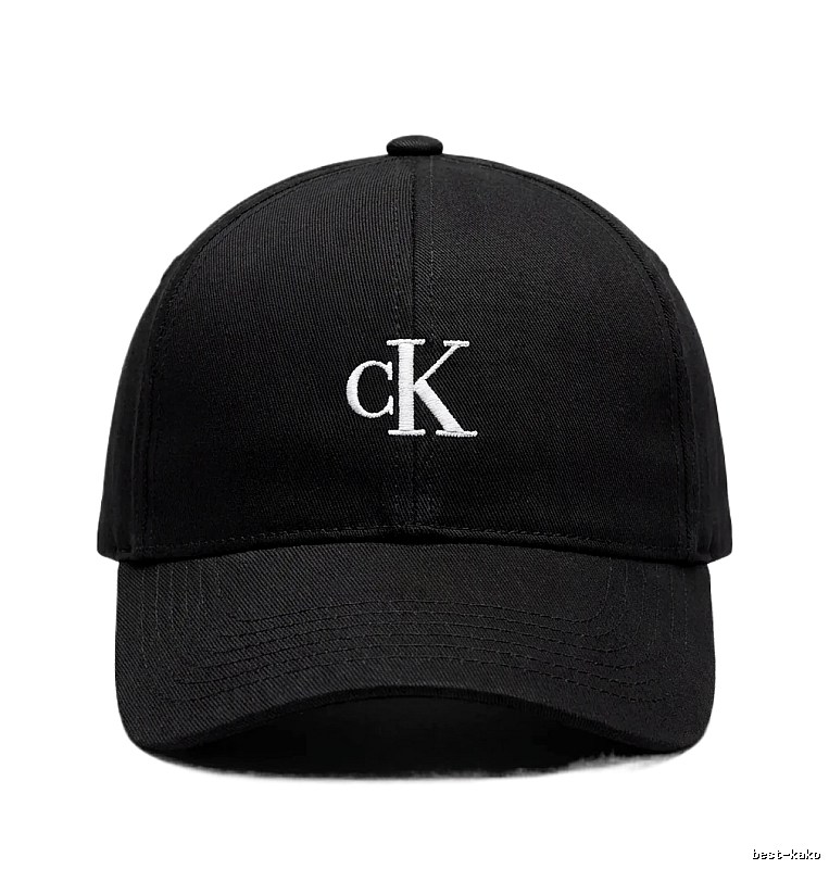 CK minimalist style black baseball cap