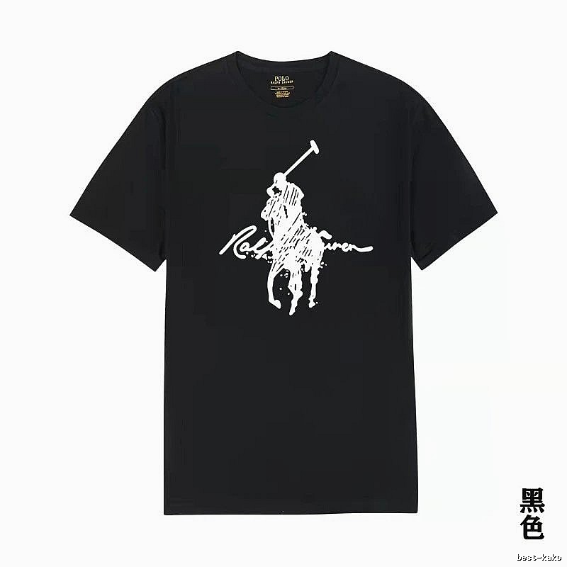 Classic style black T-shirt of Ralph Lauren