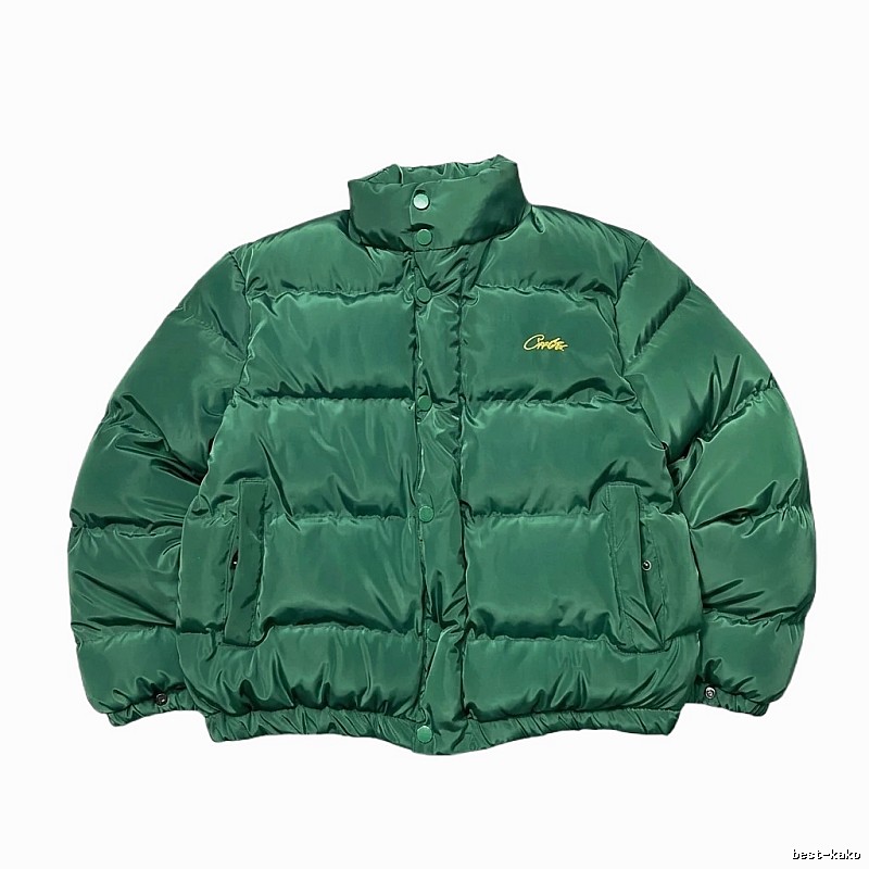 Corteiz green down jacket
