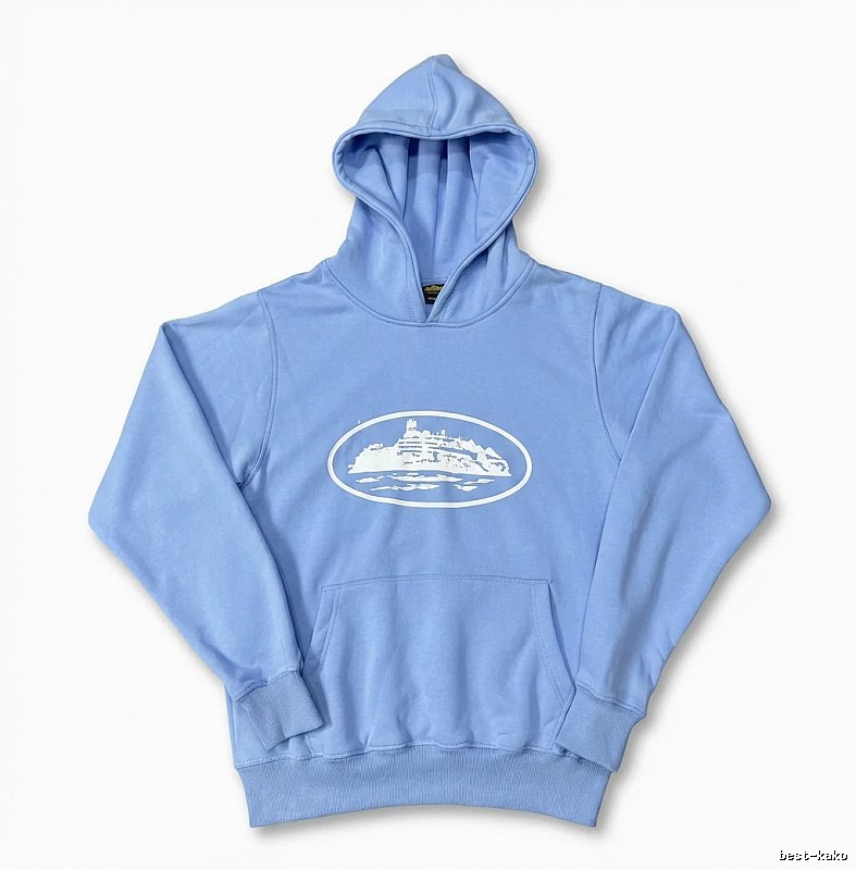 Corteiz Nautical Style Light Blue Hoodie