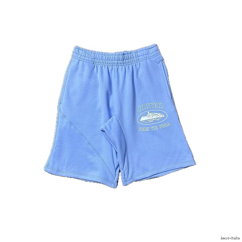 Corteiz Nautical Style Light Blue Shorts
