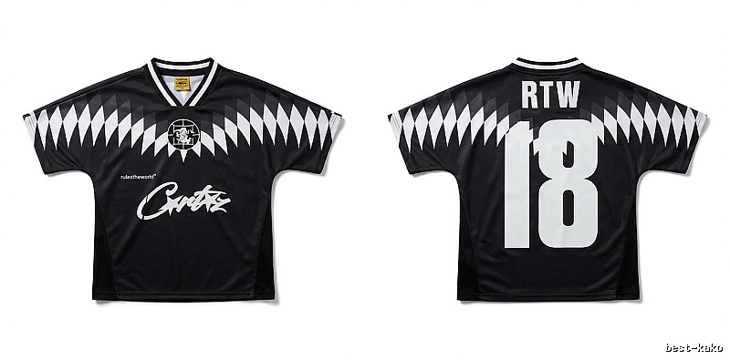 Corteiz RTW Series Black and White Wind Top