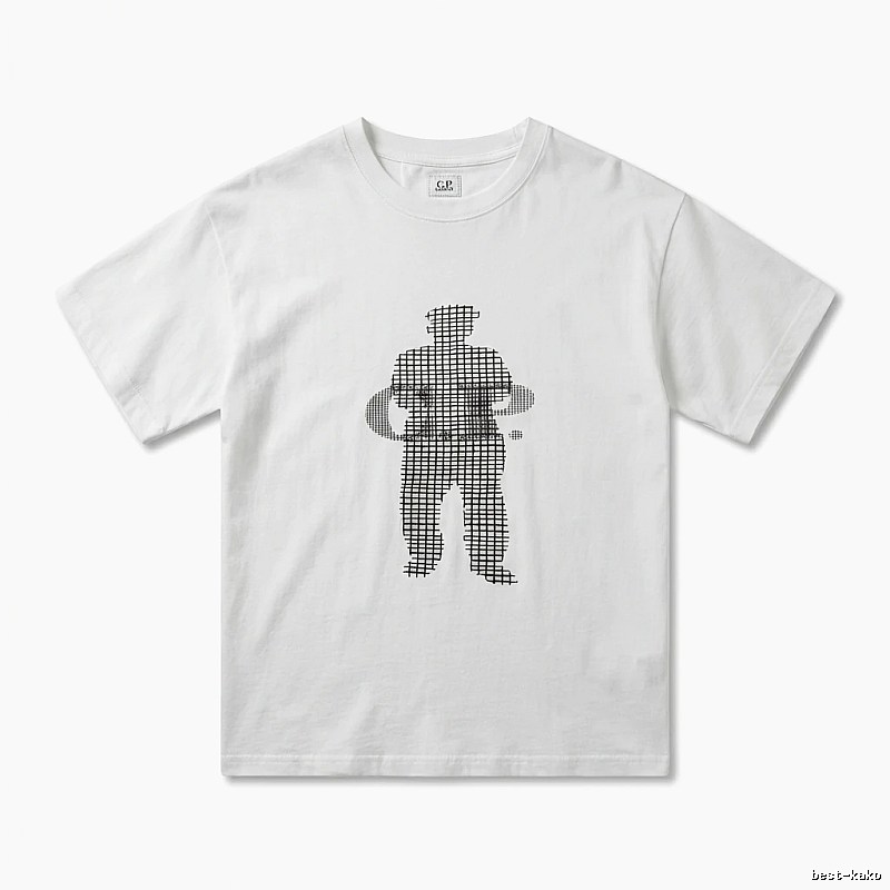 C.P. Grid Wind White T-shirt
