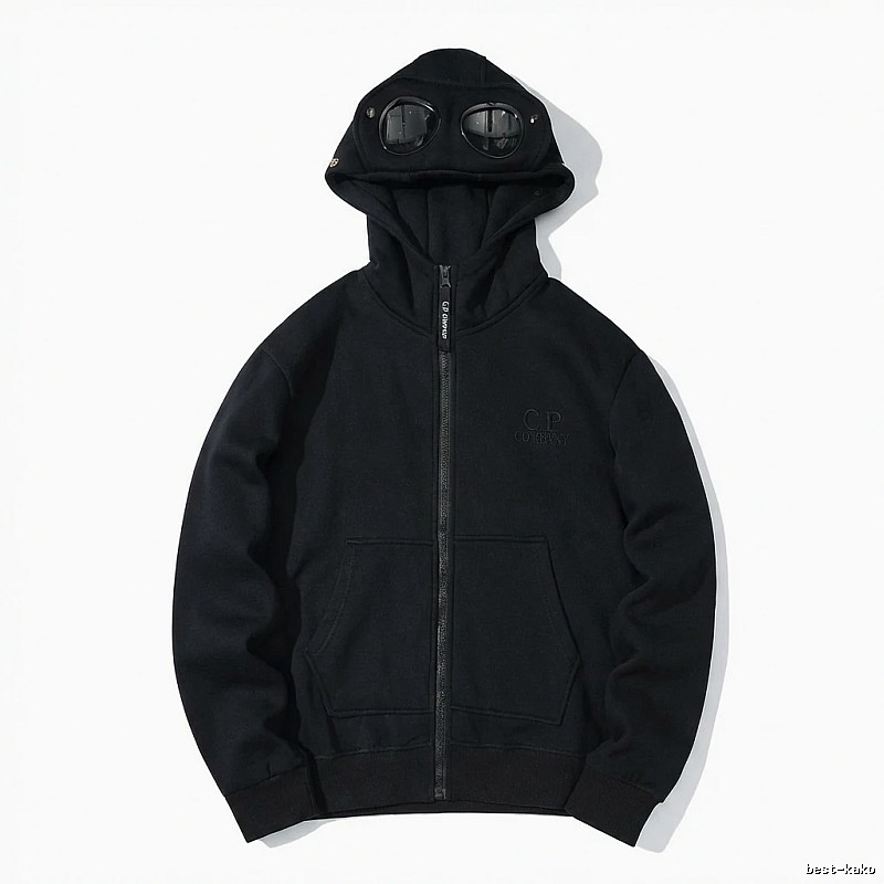 C.P. retro-style black hoodie