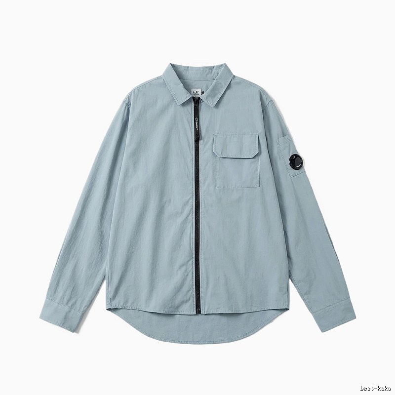 C.P. Series Simple Style Light Blue Shirt