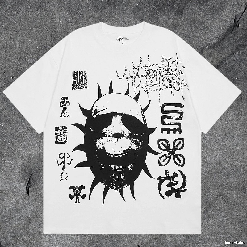 Denim Tears White Graphic T-Shirt Logo Detail