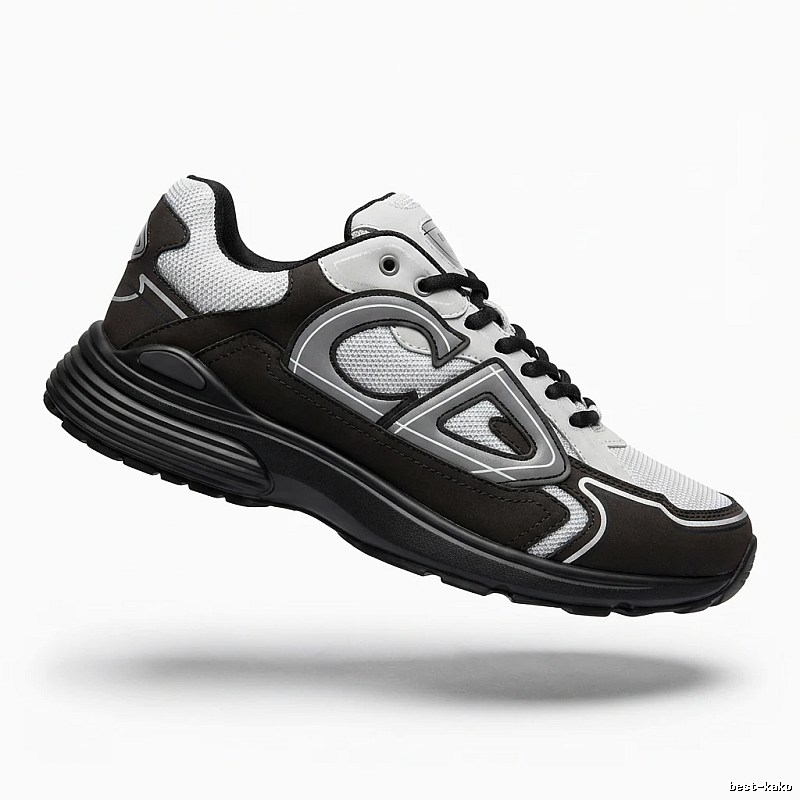 Dior retro black and white sports shoes