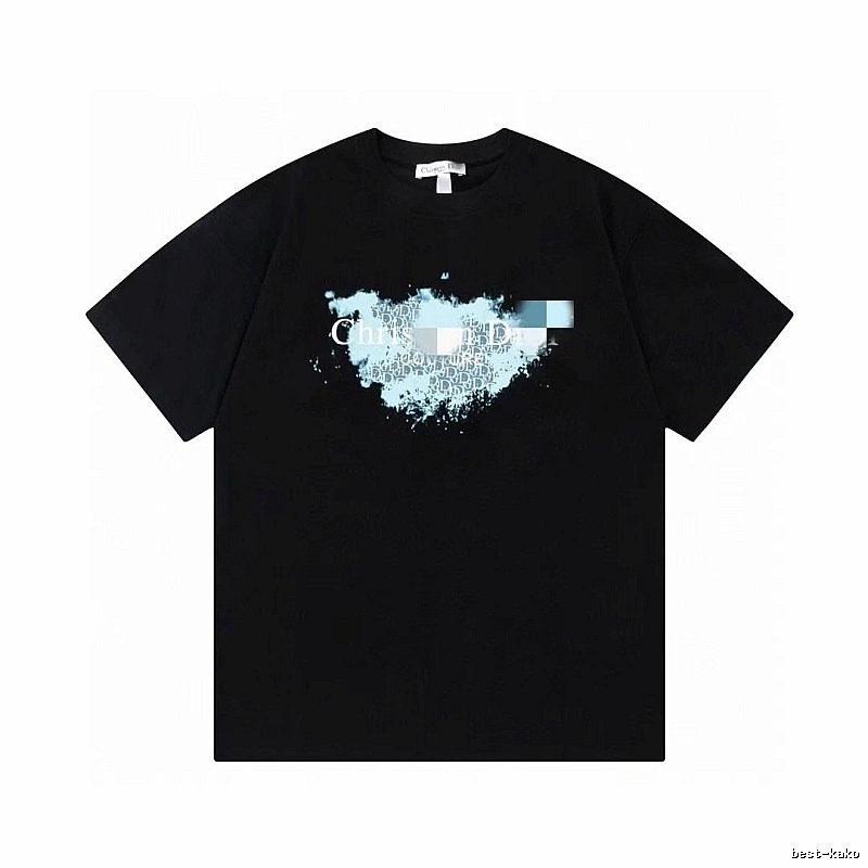 Dior Vintage Gradient Monogram Black Short-sleeve T-shirt