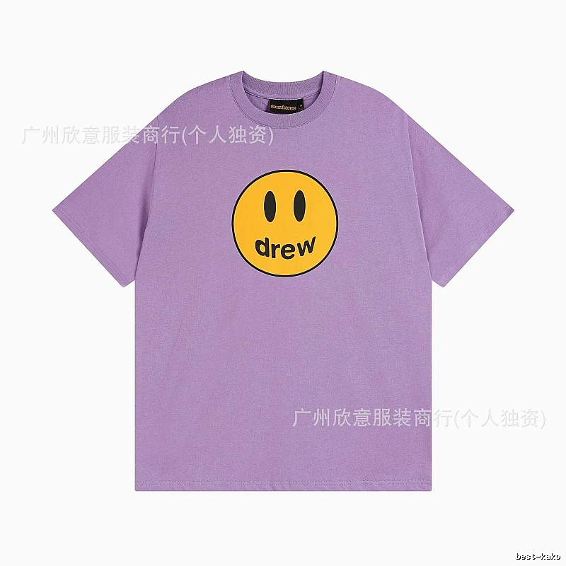 DREW Smile Street Style Purple Short Sleeve T-shirt