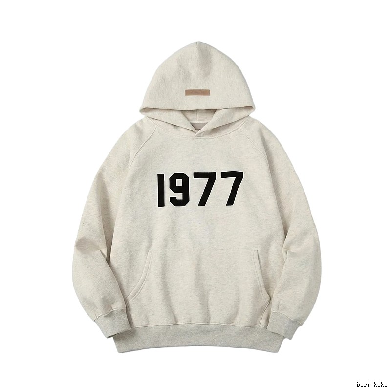 ESSENTIALS 1977 Style Light Grey Hoodie