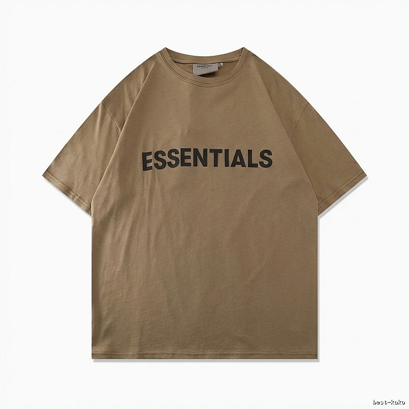 ESSENTIALS Minimalist Style Khaki T-shirt
