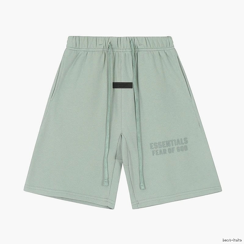 ESSENTIALS minimalist style light green shorts