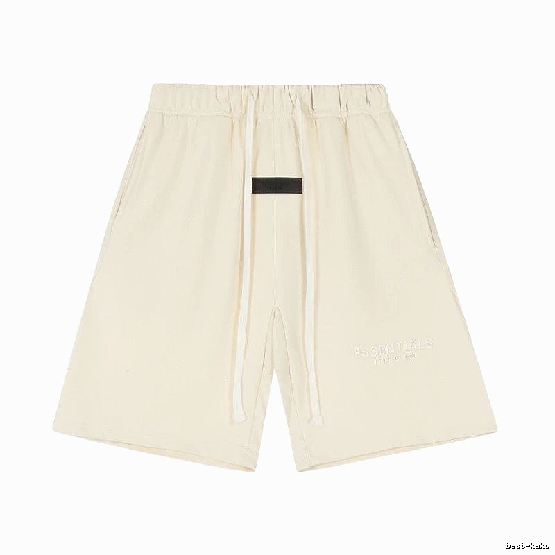 ESSENTIALS minimalist style off-white shorts