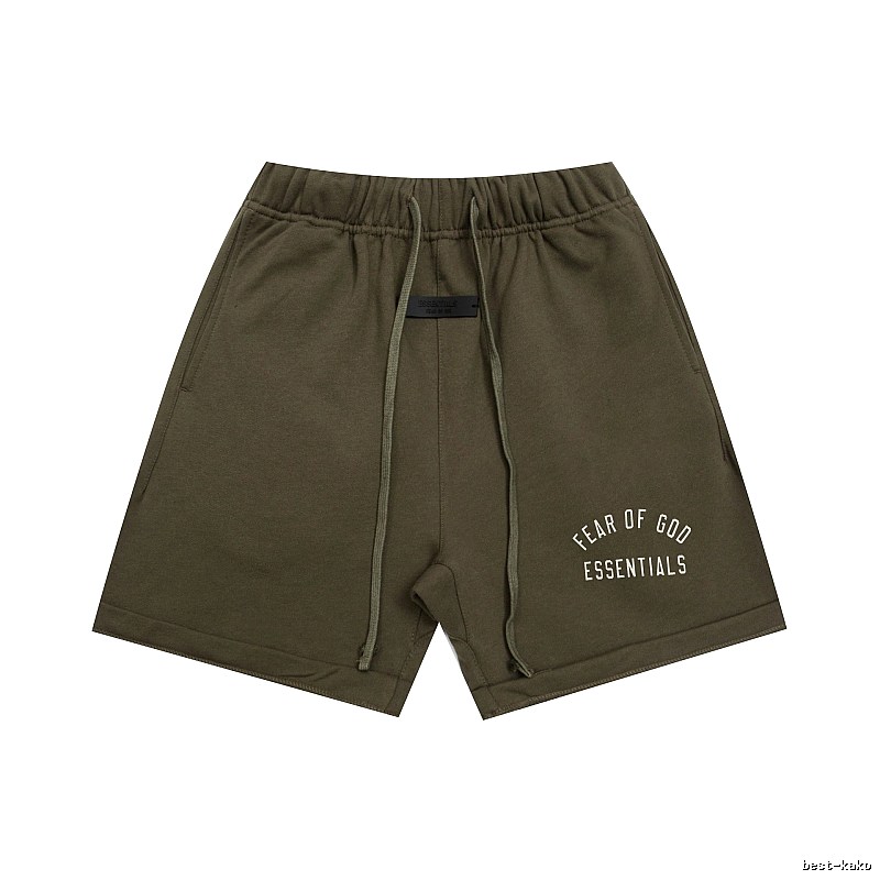 ESSENTIALS trendy brand army green shorts