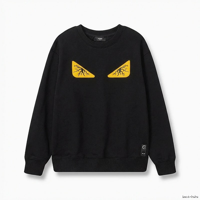 Fendi Monster Trendy Cool Black Sweatshirt
