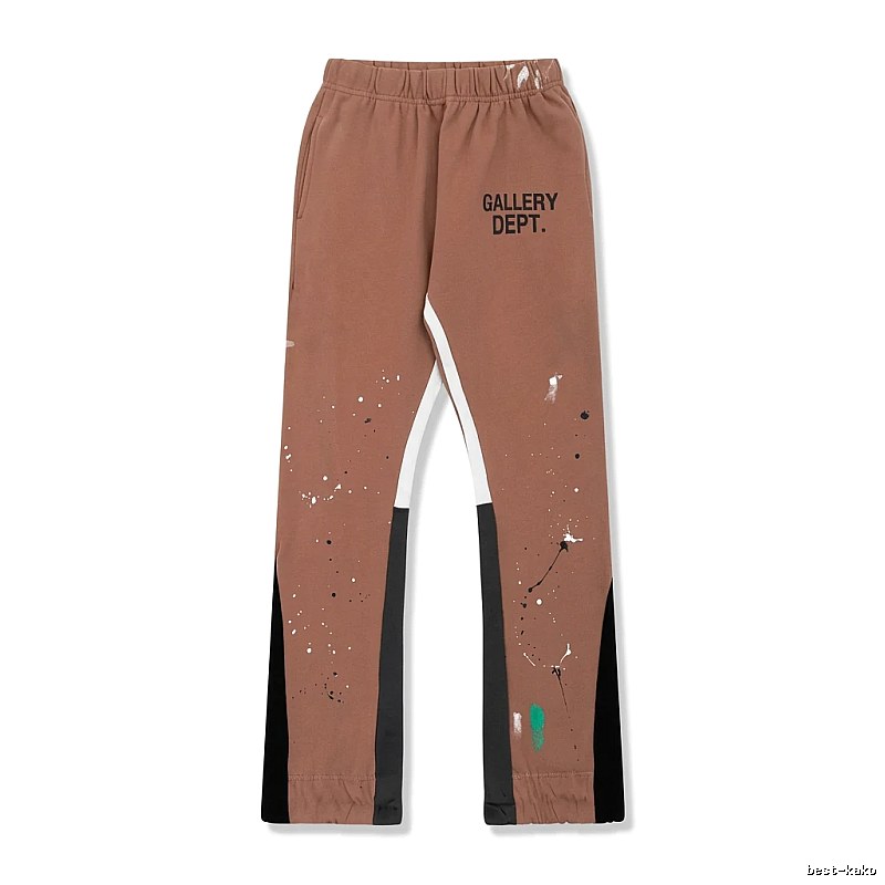 Gallery Dept Graffiti Style Coffee-colored Pants