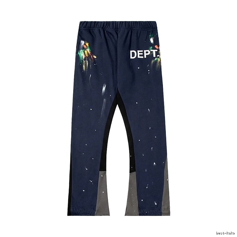 Gallery Dept graffiti-style navy blue pants