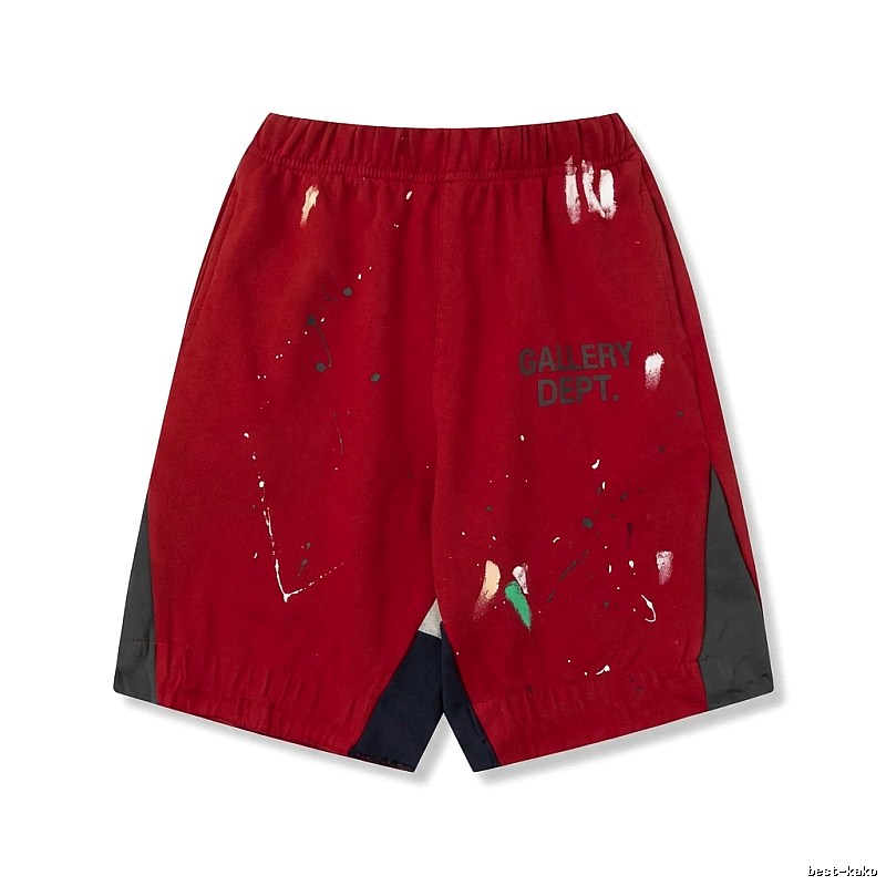 Gallery Dept Red Graffiti Style Shorts